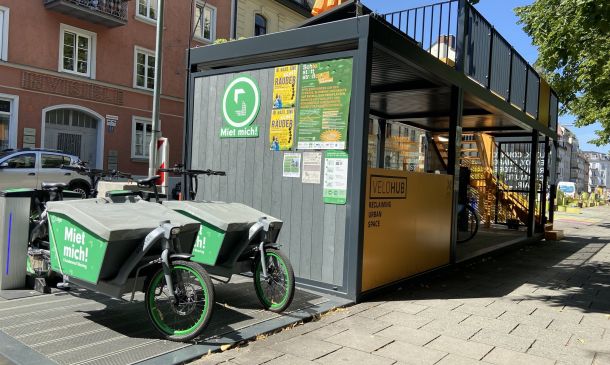 Mobilitätsstation im Rahmen des Westendkiez