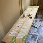 Der Wandertisch noch in Arbeit ...